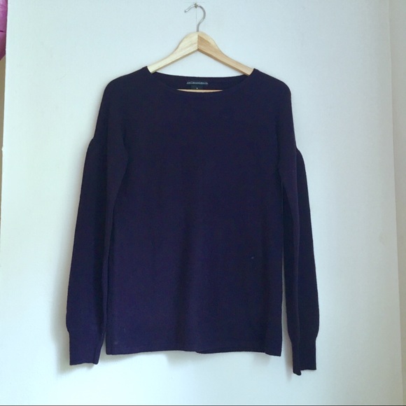 Sofia Cashmere Sweaters - Sofia Cashmere Sweater | Dropped Balloon Sleeve | Relaxed Fit | Size S